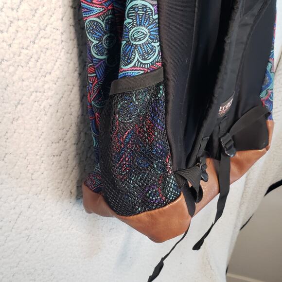 Trans by JanSport Backpack Multicolor Floral Boho Print Unisex 17in School Bag - Picture 10 of 11